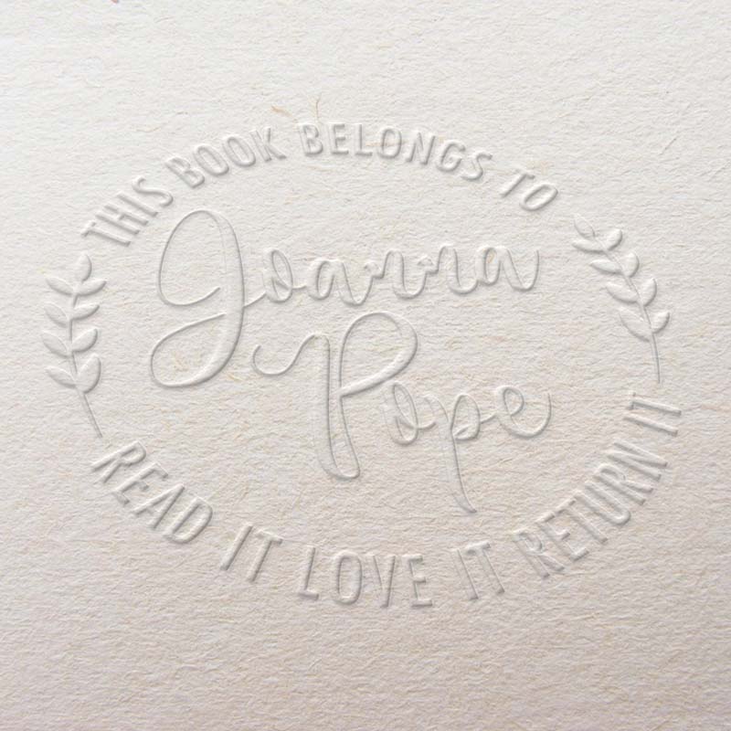 Book Embosser Design Ex Libris Design Book Seal Book Stamp