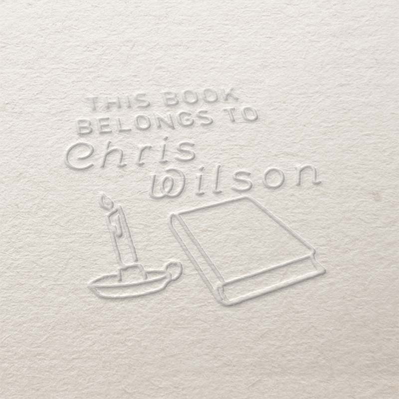 Book Embosser Design Ex Libris Design Book Seal Book Stamp